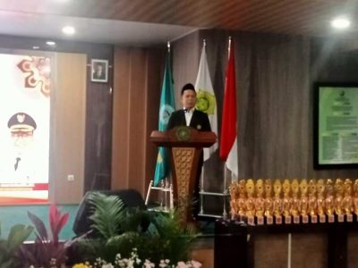 Ketua Badko LPQ Kota semarang, Dr Bahrul Fawaid dalam pembukaan FASI ke-9. Foto: Ning S (SUARABARU.ID)